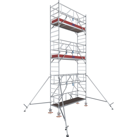Rusztowanie jezdne aluminiowe Krause Stabilo 1000 (0,75x2,50 m) – wys. rob. 7,3 m